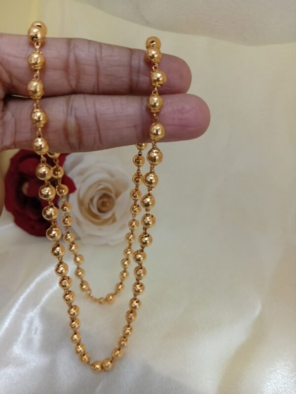 TM001 24INCHS GOLD PLATED BALL CHAIN